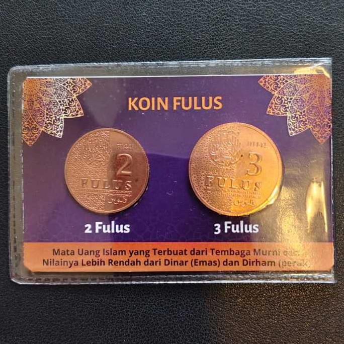 PAKET ISI 2 FULUS dan 3 FULUS FILS WAKALA (2 KEPING) KOIN TEMBAGA MURNI BUKAN LOGAM MULIA PERAK DIRH
