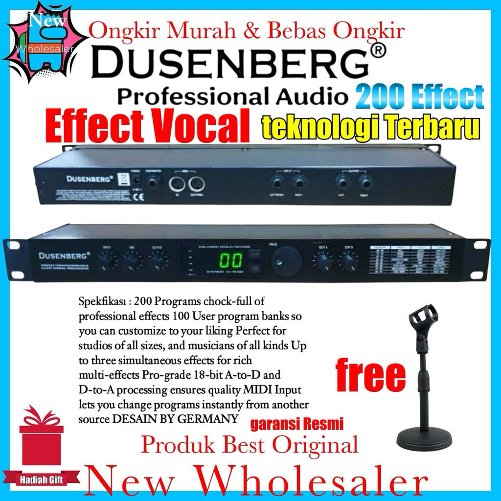 Original Efek Vokal Dusenberg 200 Programer Full Effect Vocal Garansi Resmi 2 Tahun