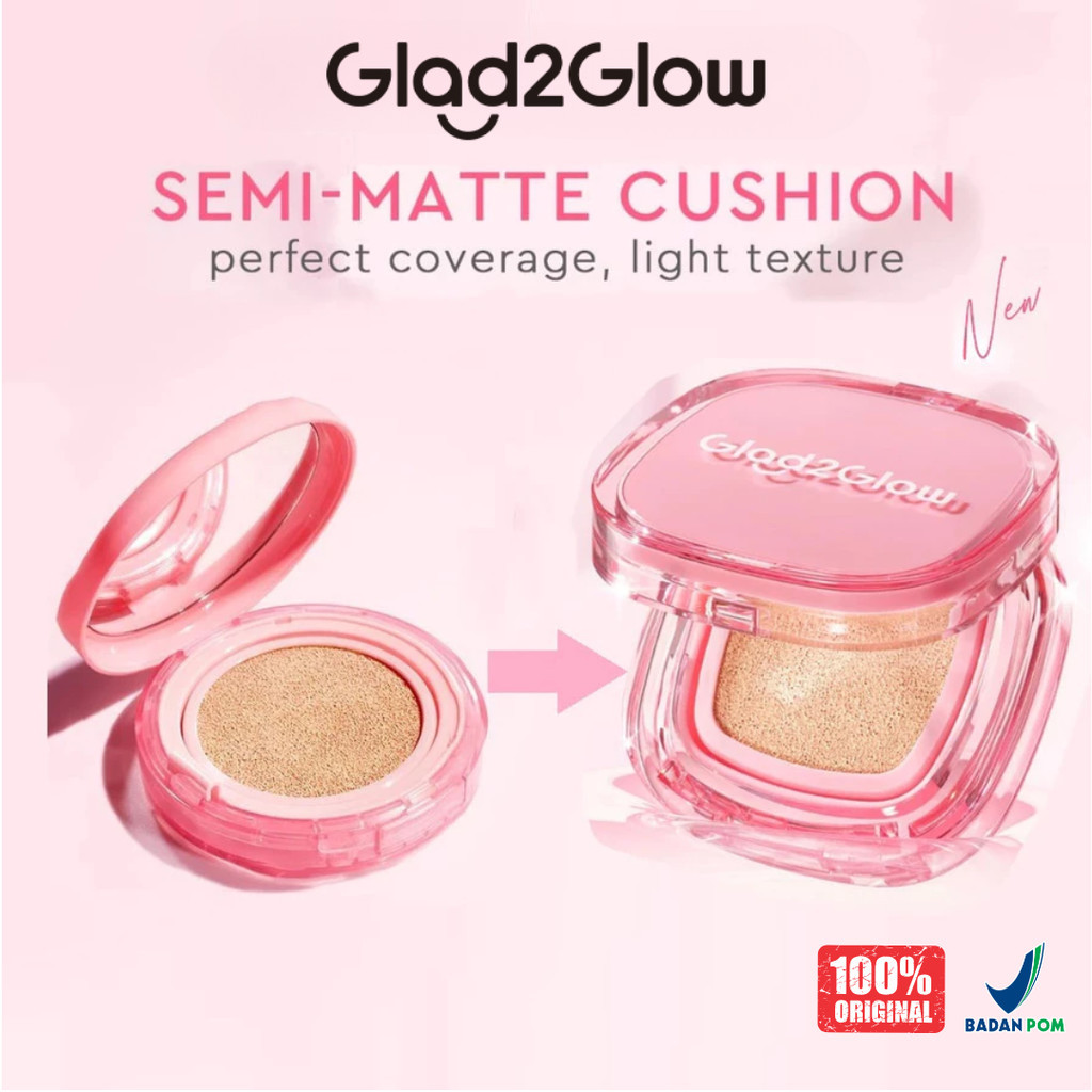 [Ready Stok] G2G Glad2Glow Perfect Cover Cushion 11g – Cushion Ringan Semi Matte, Coverage Rapi, Ski