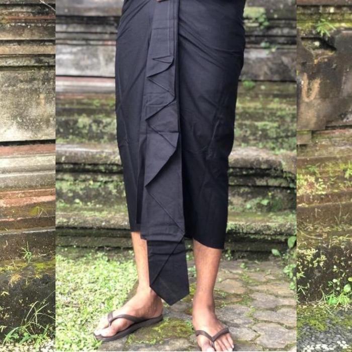 SET KAMEN + UDENG HITAM SETENGAH JADI DEWASA | PAKAIAN ADAT BALI | KAMEN BALI | UDENG BALI | SET HIT