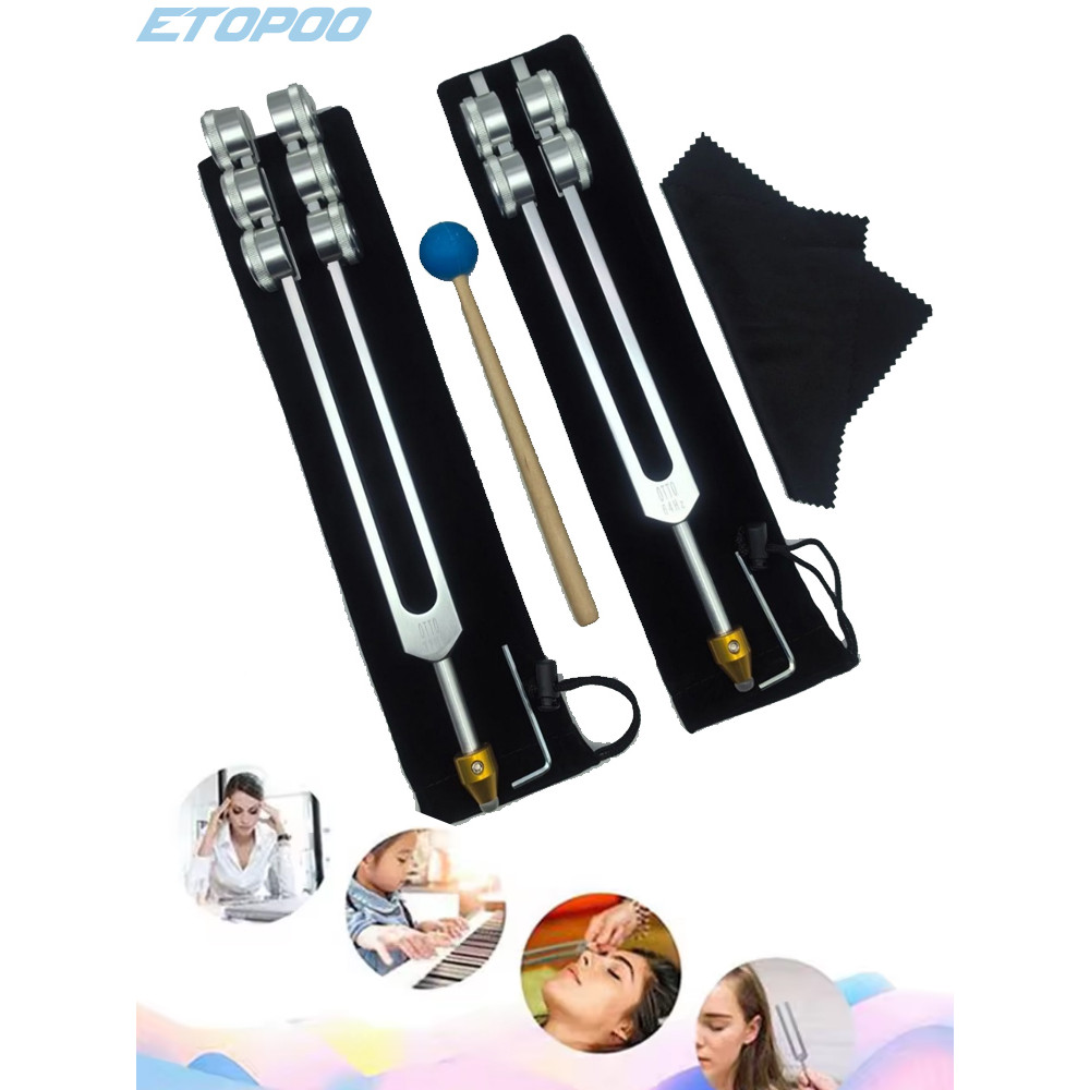 32Hz 64Hz 128Hz Tuning Forks Aluminum Alloy Special Frequency Tuning Fork Healing Tools Percussion I