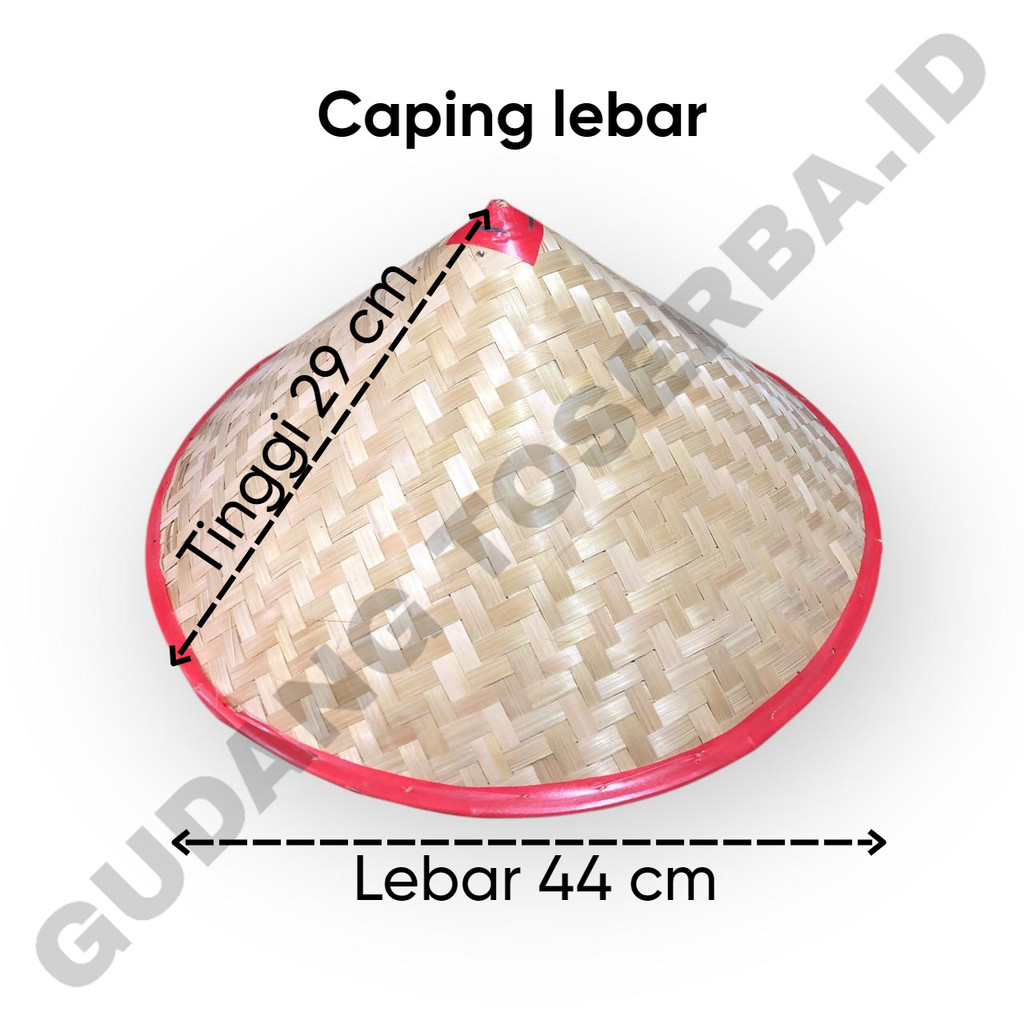 TOPI CAPING TANI SAWAH BAMBU ANYAMAN CAPING LEBAR TERMURAH