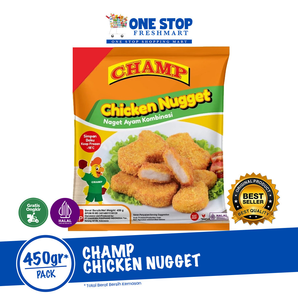 CHAMP CHICKEN NUGGET 450GR / CHAMP CHICKEN NUGGET 450GR