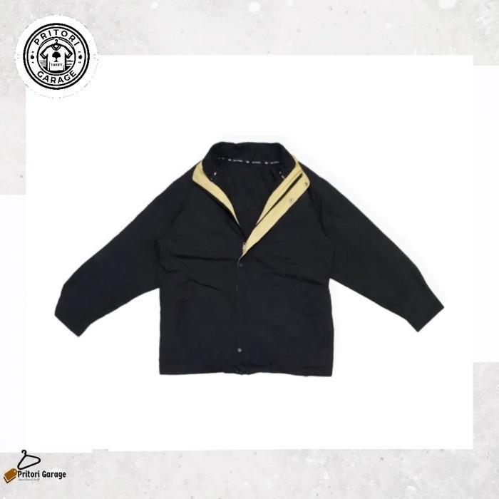 Windbreaker Harington High Collar 2in1 Vest Work Jacket US Open Polo Team Club Black Cream Color Blo