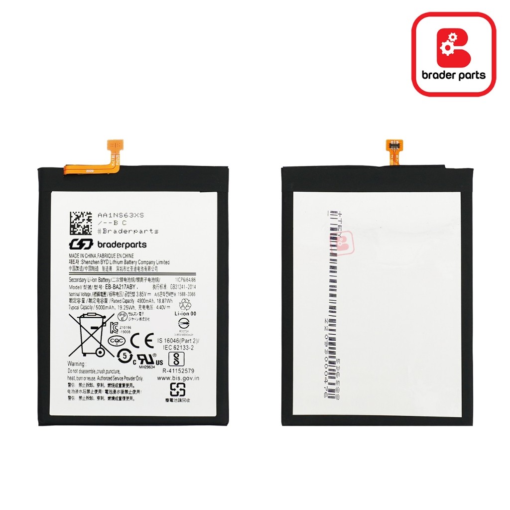 BraderParts Baterai Battery BPBT-G02-000461 untuk Model SM A12 | A21S | A02 | M12 | M02 EB-BA217ABY