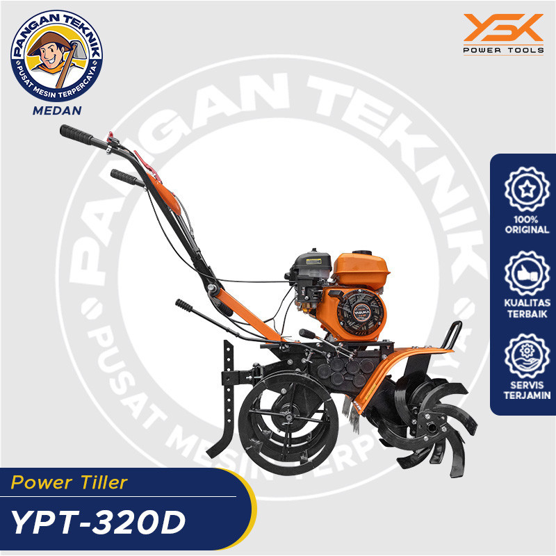 MESIN TILLER | MESIN CULTIVATOR YASUKA YPT-320D | MESIN BAJAK LAHAN BASAH & KERING |  TRAKTOR MINI
