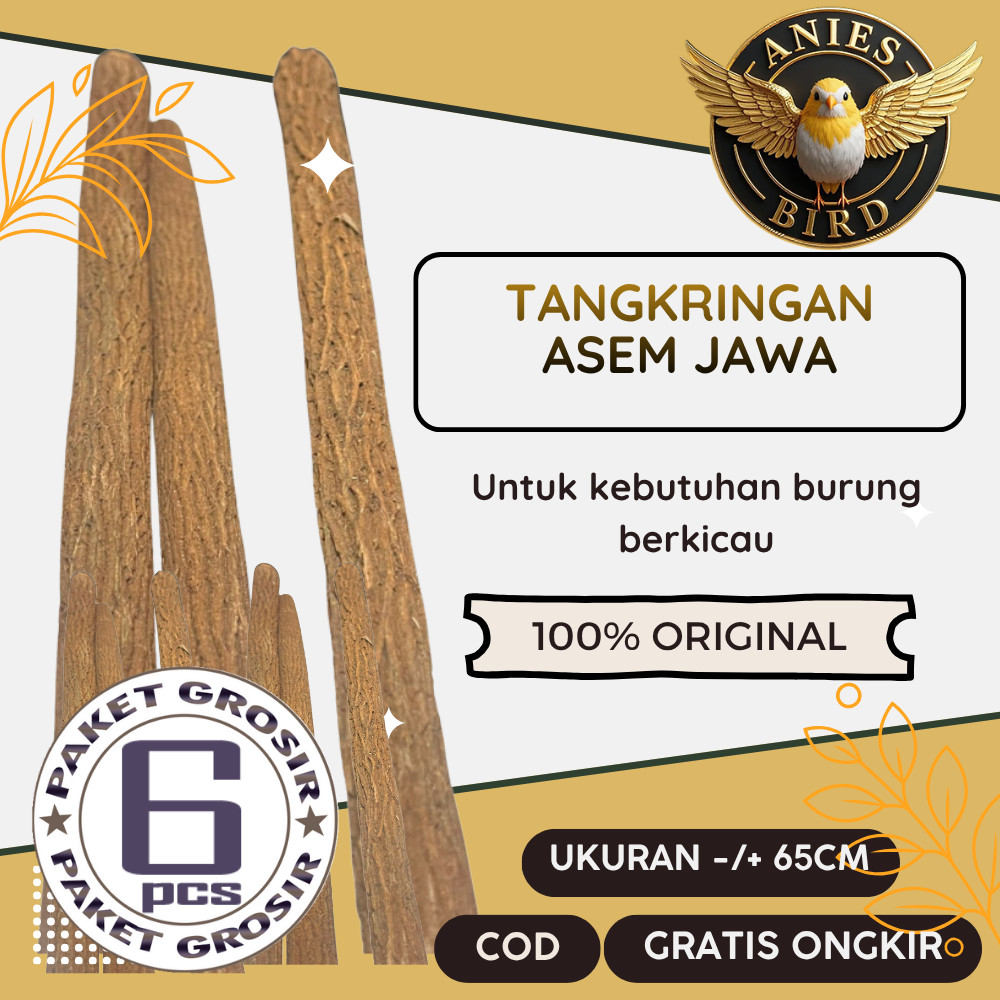 [PAKET GROSIR] 6pcs Tangkringan Asem Jawa Asli Pangkringan Kayu Asem Jawa