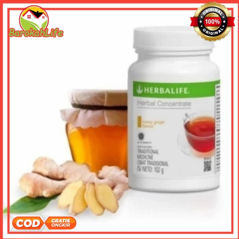 Herbalife Original 100% Herbalife. Thermo Tea Concentrate Rasa Jahe Madu 100% Asli Teh Pembakar Lema