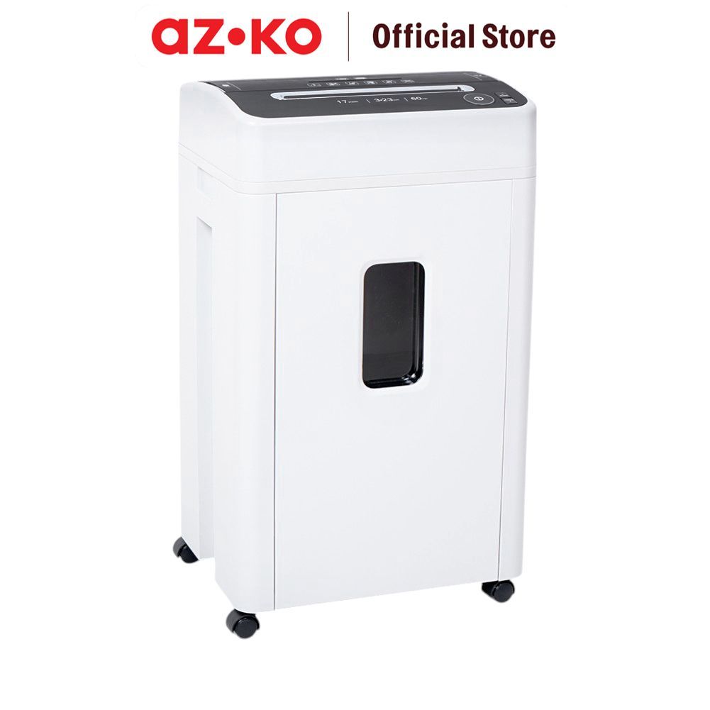 AZKO Krisbow Mesin Penghancur Kertas 17 Sheets Msd9522 - Putih Paper Shredder Alat Penghancur Arsip 