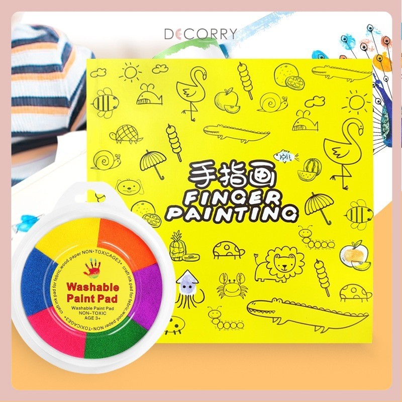 DECORRY (FP01) Finger Painting Anak Untuk Melukis Menggambar / Mainan Anak