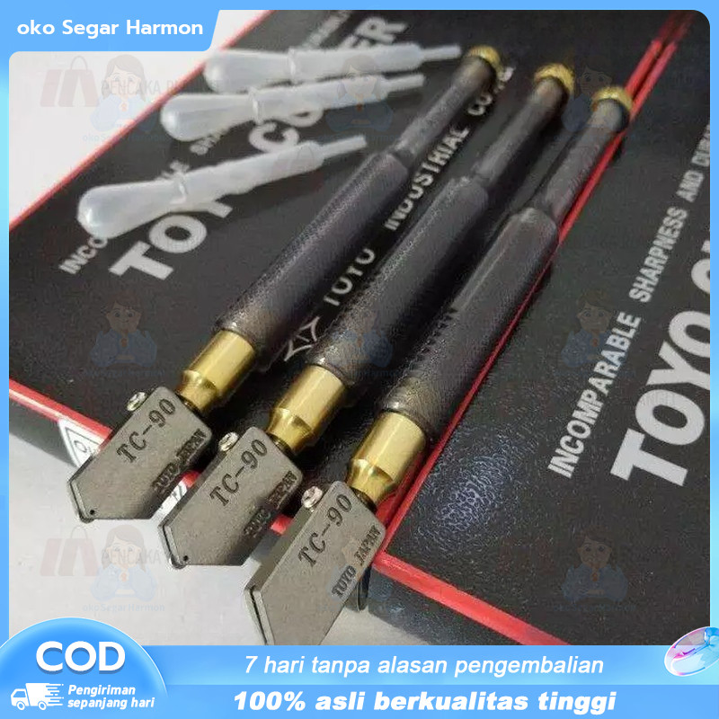 pisau potong kaca toyo tc 90 asli jepang pisau pemotong kaca alat potong kaca alat pemotong kaca ori