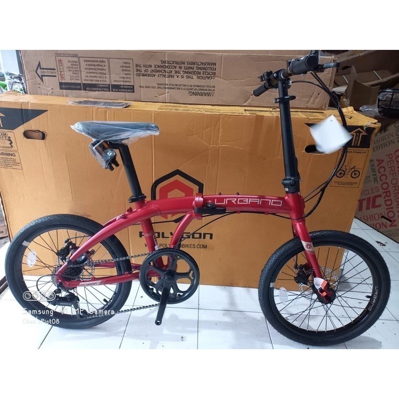 Sepeda Lipat Seli Folding 20 inch POLYGON URBANO 2 / 2.0 7 SPEED TERBARU Garansi resmi