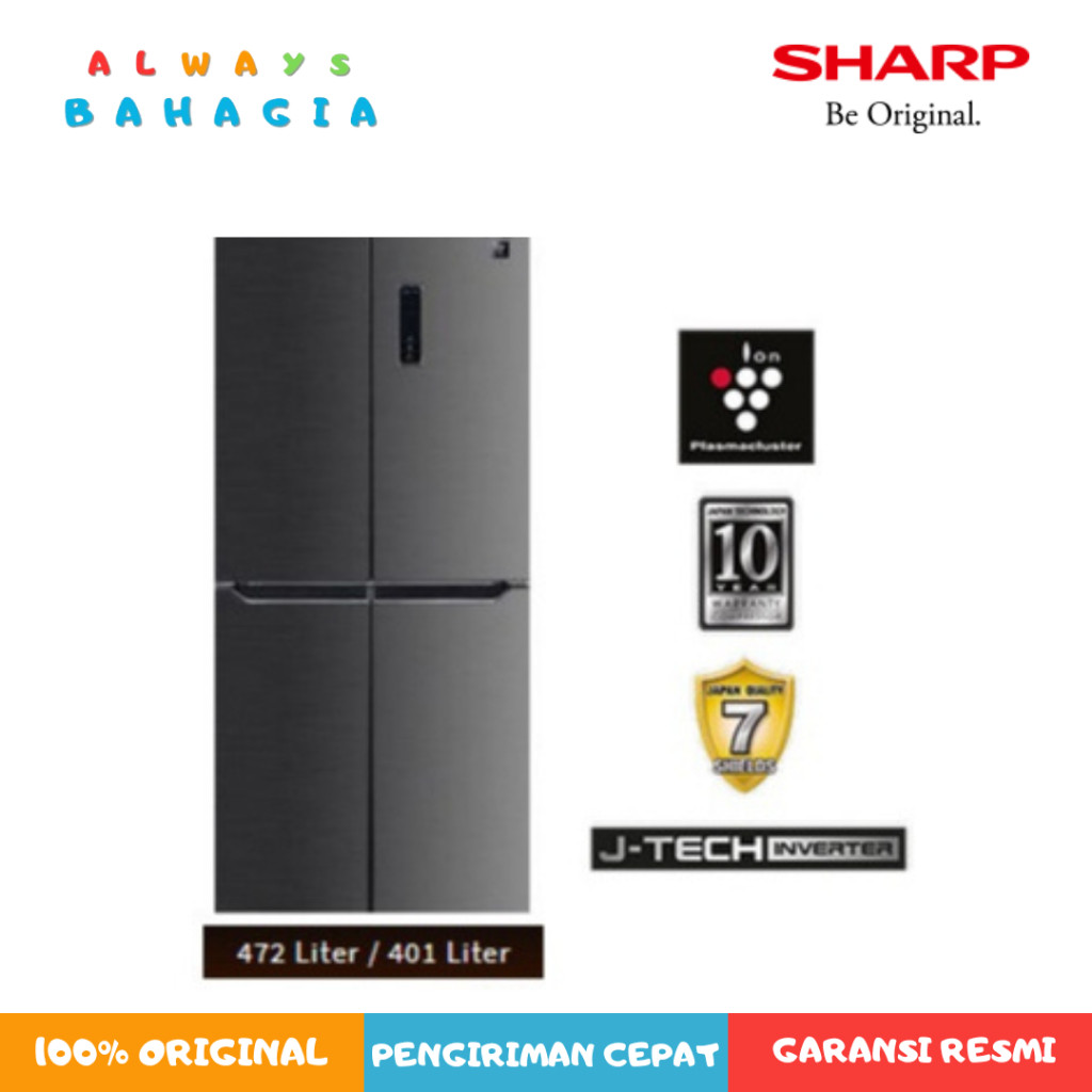 SHARP SJ-IF50PM-DS/SL KULKAS SIDE BY SIDE 4 PINTU