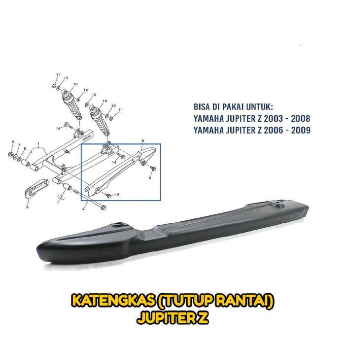 Katengkas / Tutup Rantai Jupiter Z - Penutup Tutup Pelindung Tameng Cover Stengkas Rantai Rante Plas