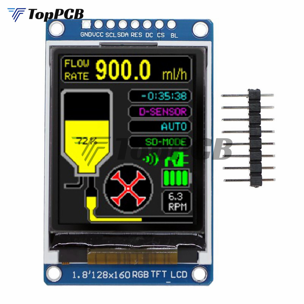 1.8" 1.8 in 128x160 SPI Full Color RGB TFT LCD say Module 128*160 ST7735 3.3V LCD Screen for Arduino