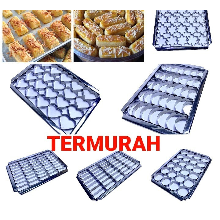 CETAKAN KUE KERING KASTENGGEL KOTAK/NASTAR BERBAGAI MOTIF