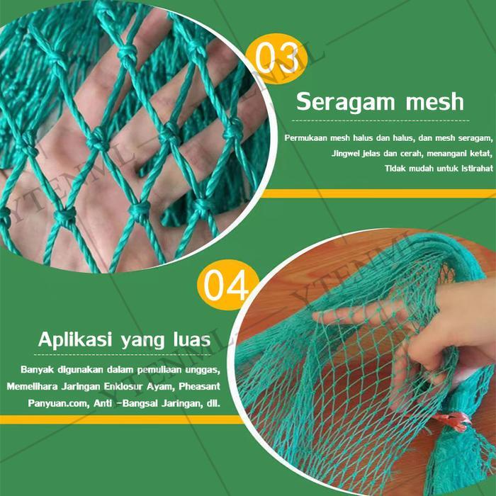 PROMO  Tali nilon terkuat Jaring Ayam Jaring Pagar Ayam Jaring Pagar Tanaman Lebar 2,5 meter x panja