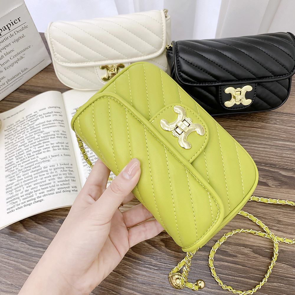 Wizard of Oz~Retro Diamond Small Chanel Style Single Shoulder Crossbody Bag Niche Design Lock Buckle
