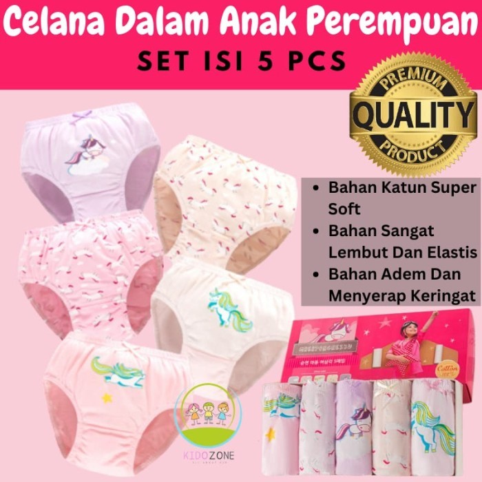 BLASFAS Celana Dalam Anak Perempuan CD Sempak Kolor Pakaian Dalam Cewek Katun