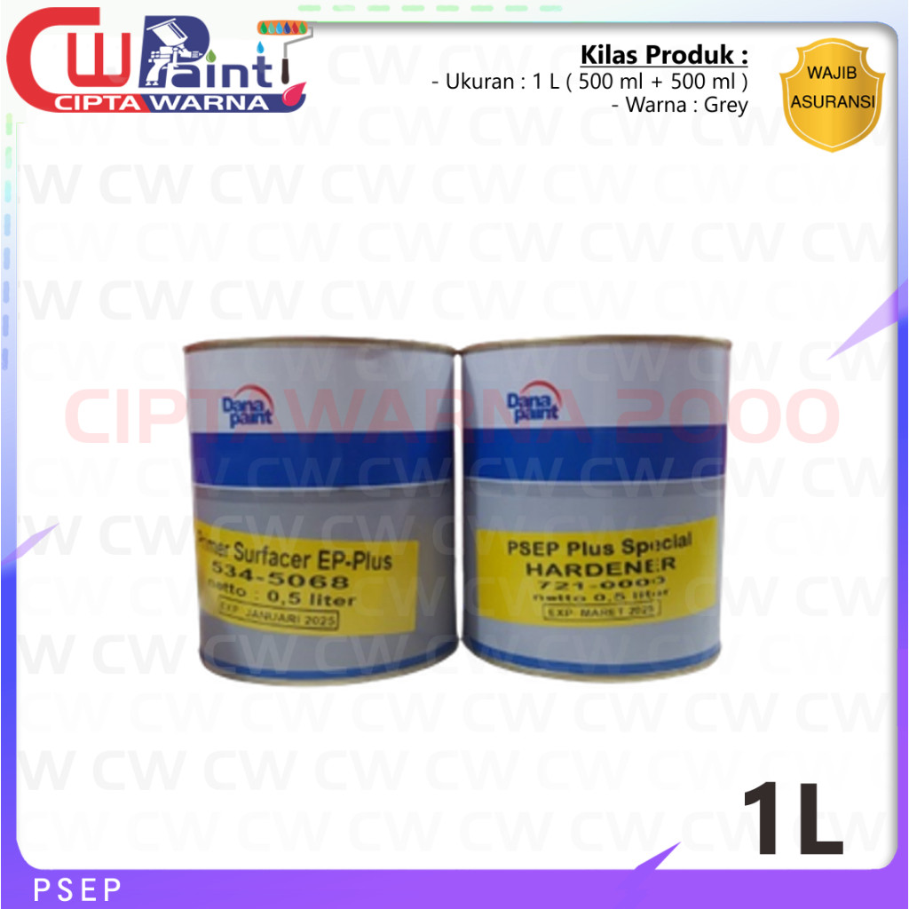 Dana Paint Danagloss Epoxy Primer Surfacer EP PSEP + Hardener 1 Liter - A1 CWS