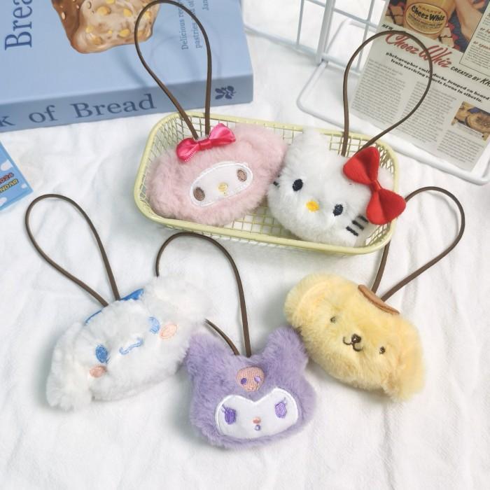 Boneka Gantungan Bag Charm Cartoon Purple Monster Dog Pacha Pink Bunny Gwiyeo Keychain Edition Gift 
