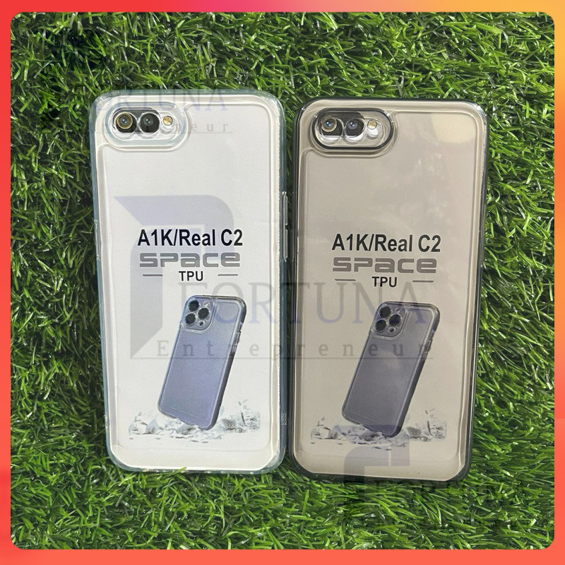 HEMAT SoftCase Casing Clear Oppo A1K/C2 Silikon Bening Trasaparan TPU Space