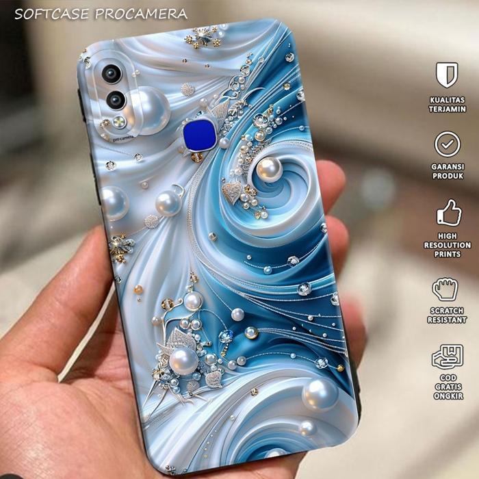 Case hp For VIVO V9 / 1727 Fashion Casing Softcase Terbaru 2025 - DK43 - Macaron Protect Camera Kesi