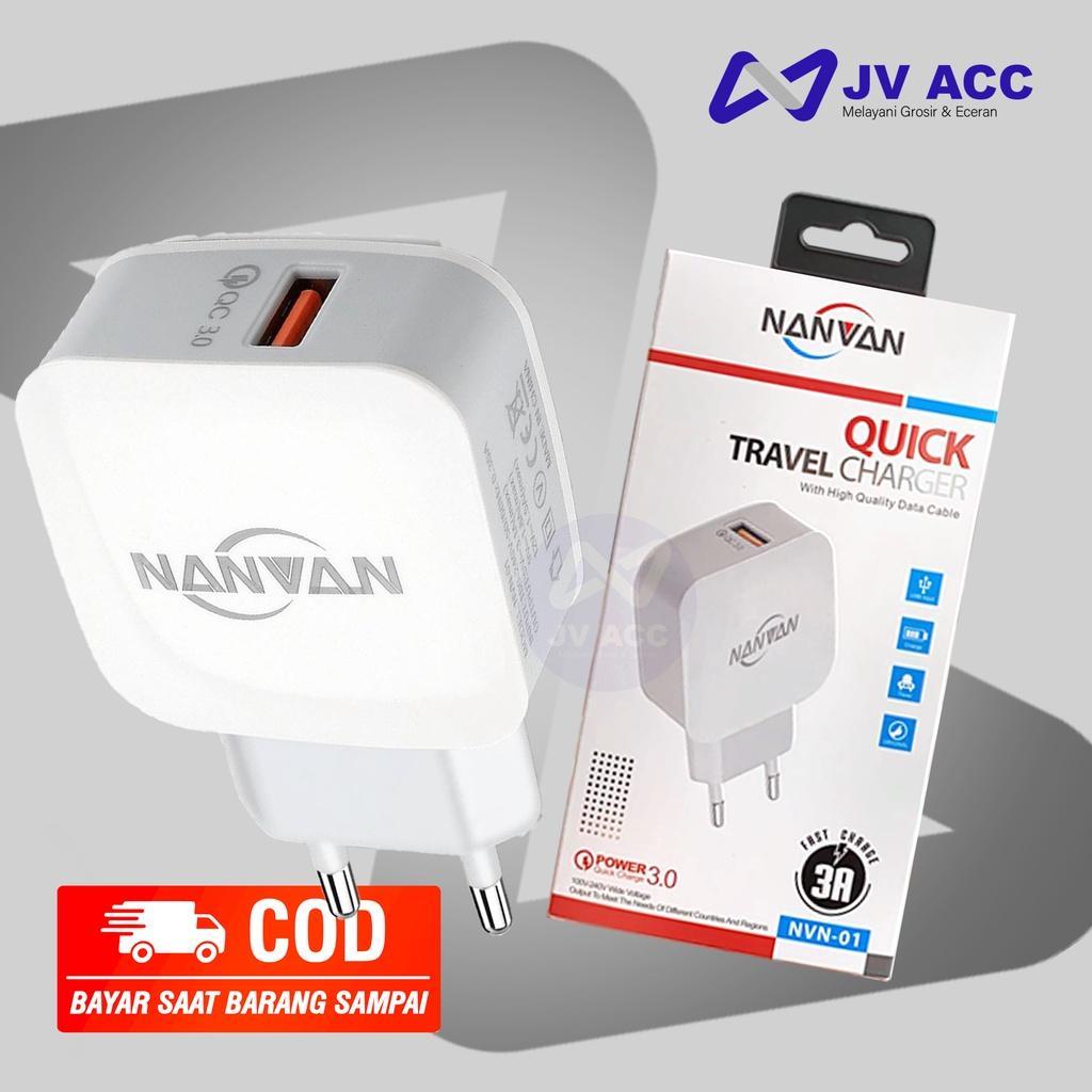 NVN01 NANVAN QC 3.0 CHARGER FAST CHARGING MICRO USB ALL TIPE HP | F5