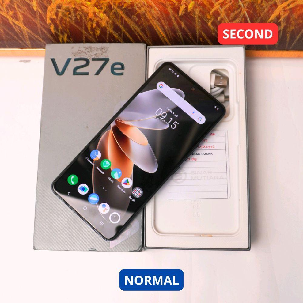 VIVO V27E 12/256 GB HP SECOND ORIGINAL SINAR MUTIARA CELL