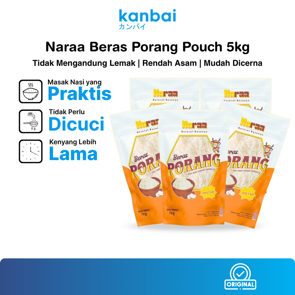 Beras Porang Naraa 5kg Konjac Rice  Premium Original
