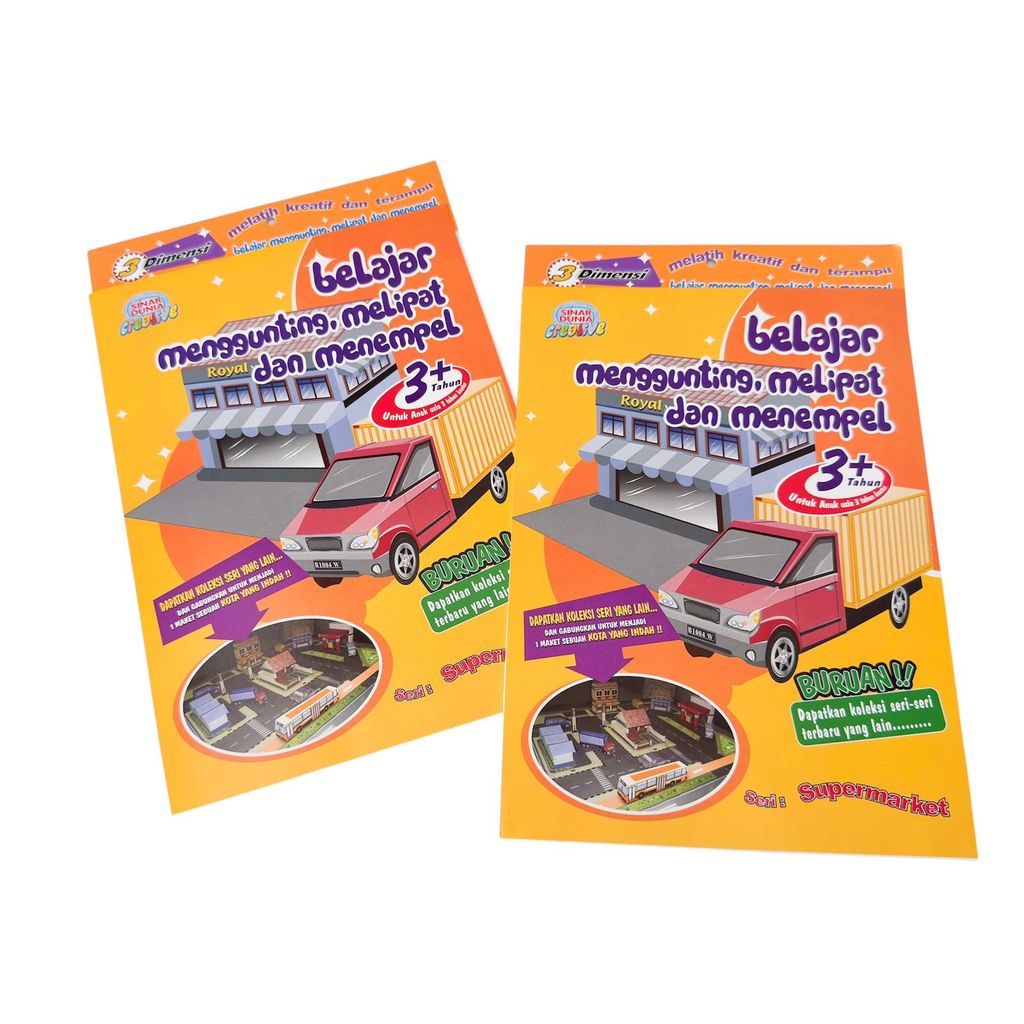 MAINAN EDUKASI ANAK / MAINAN BELAJAR MENGGUNTING, MELIPAT, DAN MENEMPEL