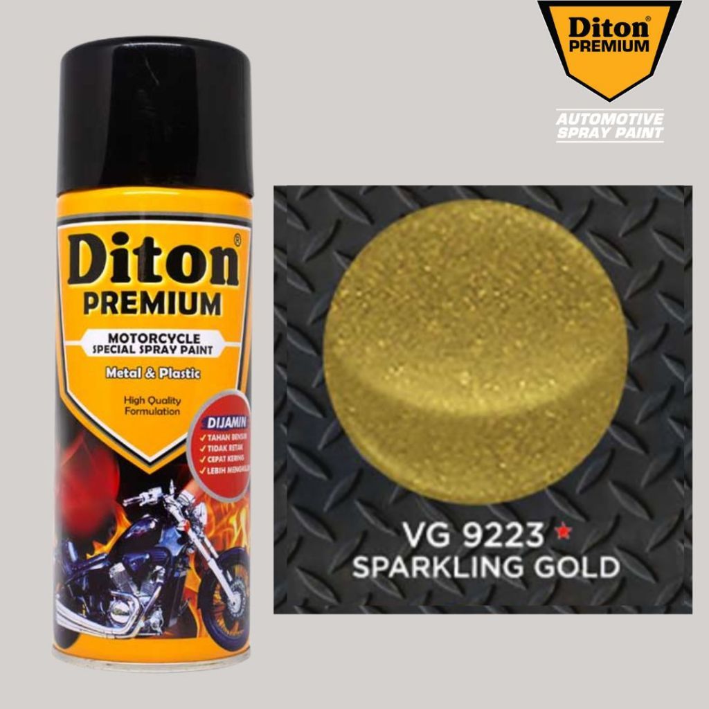 DITON PAINT DITON PREMIUM 400CC CAT SEMPROT VELG & ENGINE PARTS METALLIC & PEARL VG 9223* SPARKLING 