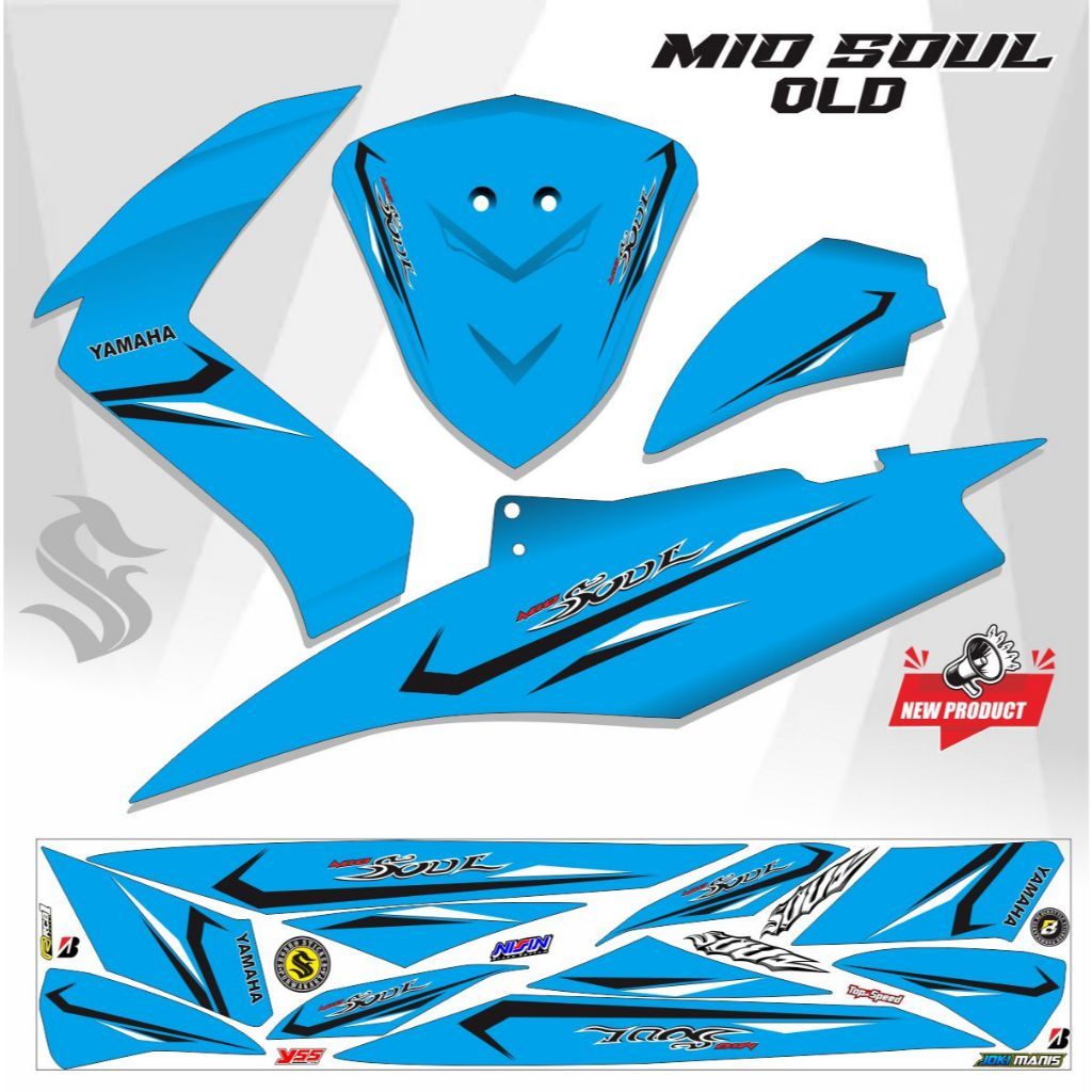 VARIASI TERLARIS / VARIASI MIO SOUL / STRIPING MIO SOUL OLD STICKER MOTOR MIO SOUL