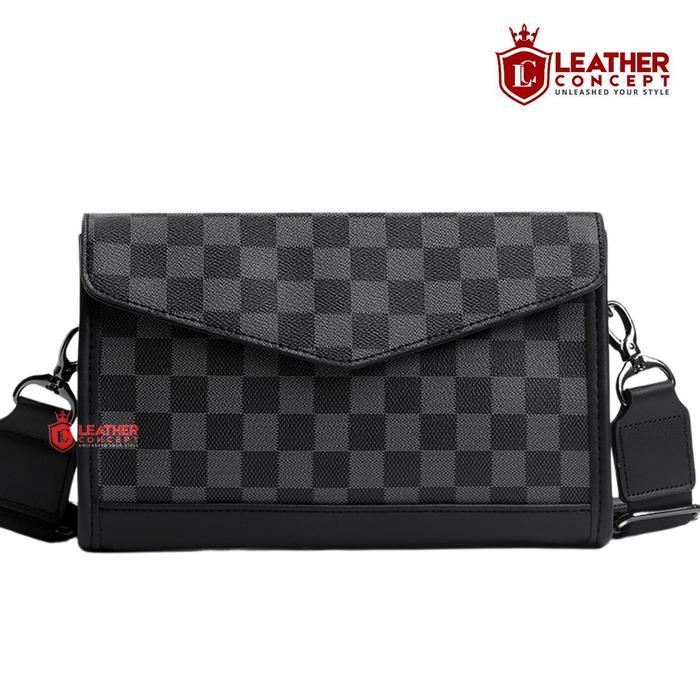 (Style Mall.id) Leather Concept ENVELOPE Tas Selempang Pria Kulit Tas Tangan Kulit Pria cowok