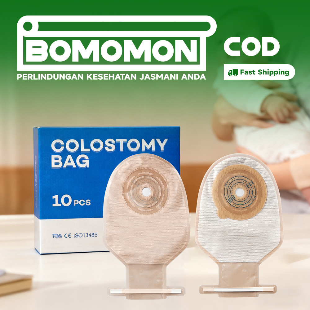 10pcs Colostomy Bag Bayi/Anak Kantong Kolostomi Stoma Tutup Terlipat 20-50mm