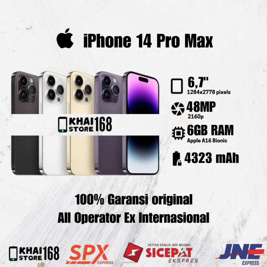 iPhone 14 Pro Max Second ORIGINAL 14 Pro Max Bekas  Mulus