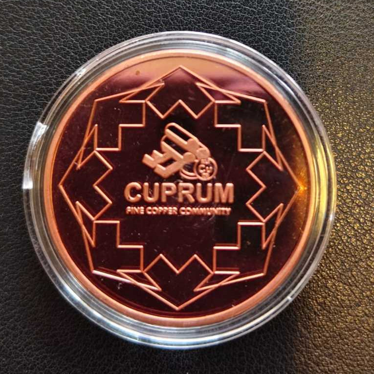 Koin Tembaga Murni Masjidil Haram Fine Copper 999 Limited 330 , 1 AVDP Ounce (28.35gr) dengan Kapsul