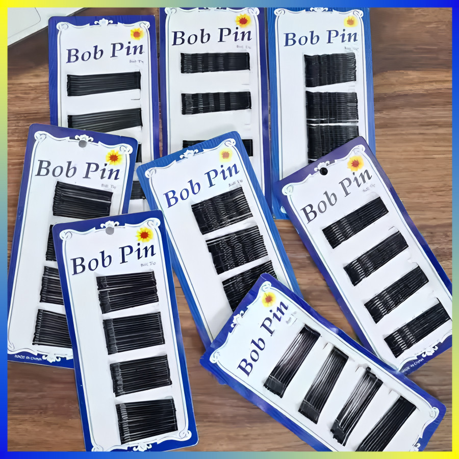 JEPIT LIDI KOREA / JEPITAN RAMBUT LIDI / PIN RAMBUT HITAM WARNA WARNI