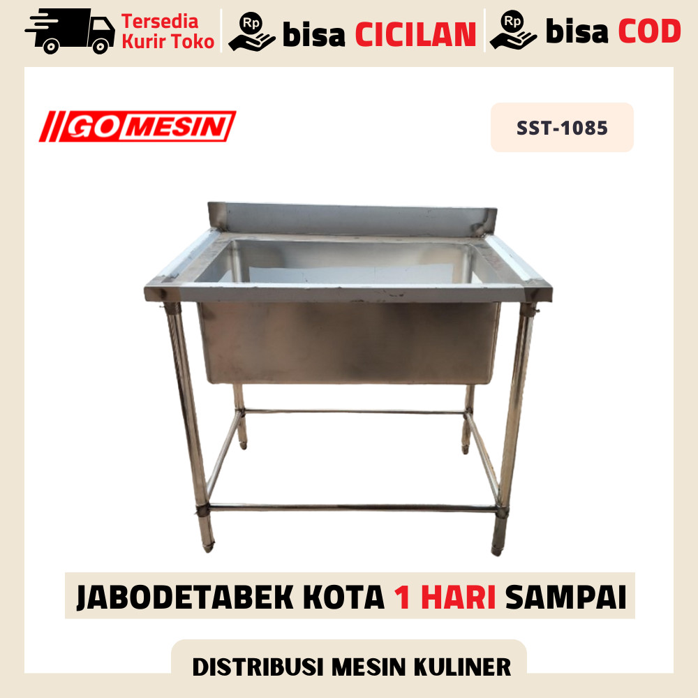 Wastafel Cuci Piring Tempat Cuci Piring Stainless Gomesin SST-1085