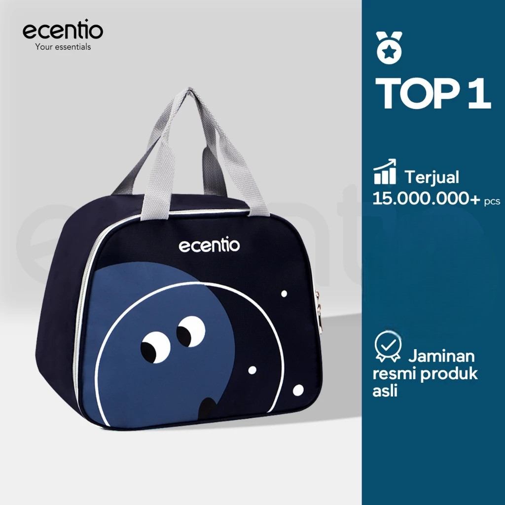 TAS BEKAL ECENTIO KARTUN ET39001 | Tas Bekal Ecentio Alumunium Foil ET39001 Kartun