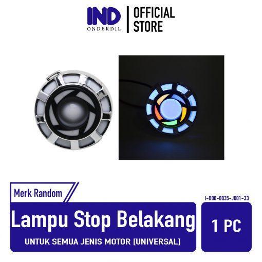 Lampu Stoplamp-Stop Lamp Belakang Projie-Ironman-Pelangi-Rainbow-Bulat-Sisik Strobo Untuk Semua Jeni