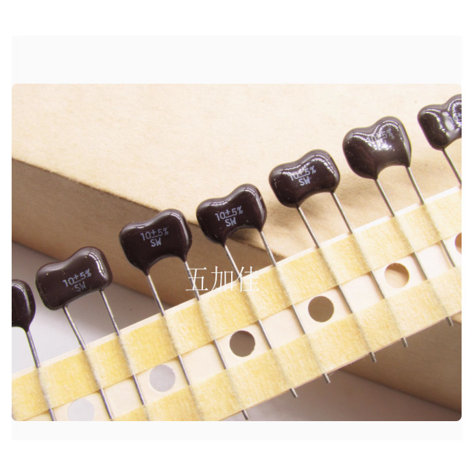 5PCS/CD15CD100JO3 500V10PF 5% through-hole silver mica capacitor