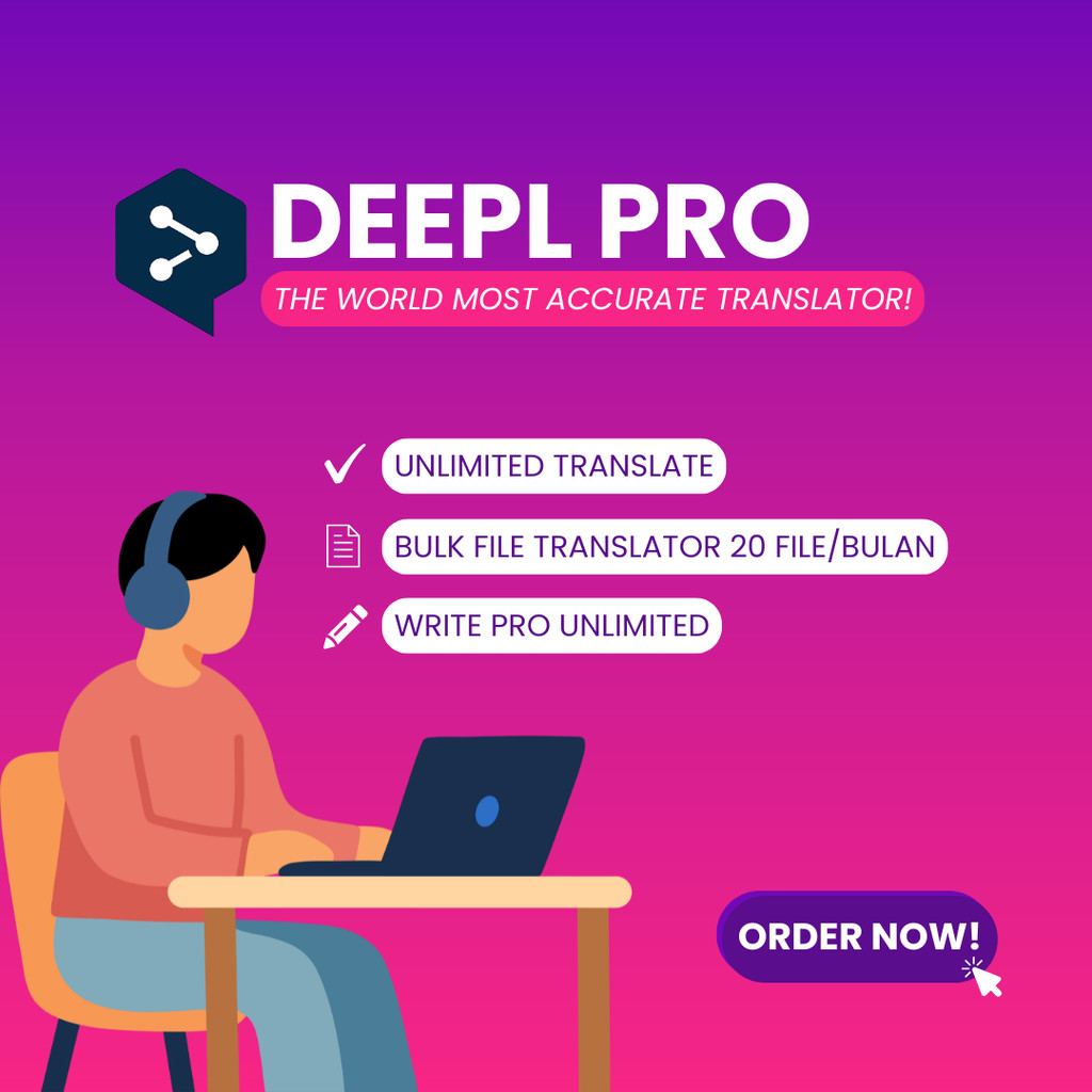 Deepl Premium Write Pro Advanced Unlimited Translate Alat Translator