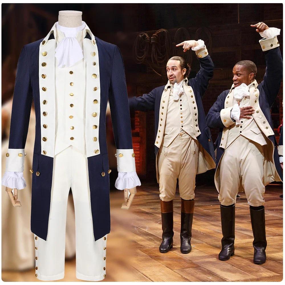 Hamilton Alexander Costume Cosplay Victorian Uniform Meeval Musical Rock Adult Kids Stage Performanc