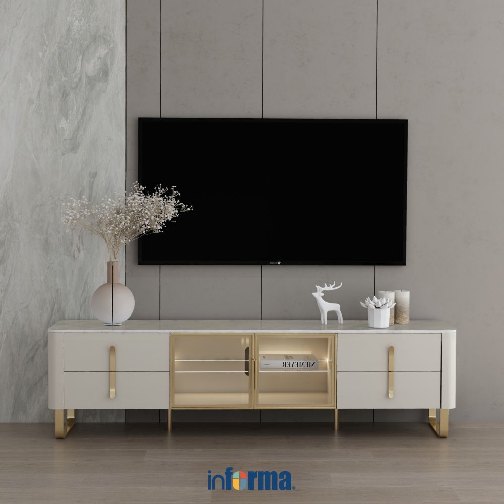 Informa Chloe Rak TV - Cokelat Khaki Cabinet TV Stand Meja TV Lemari TV