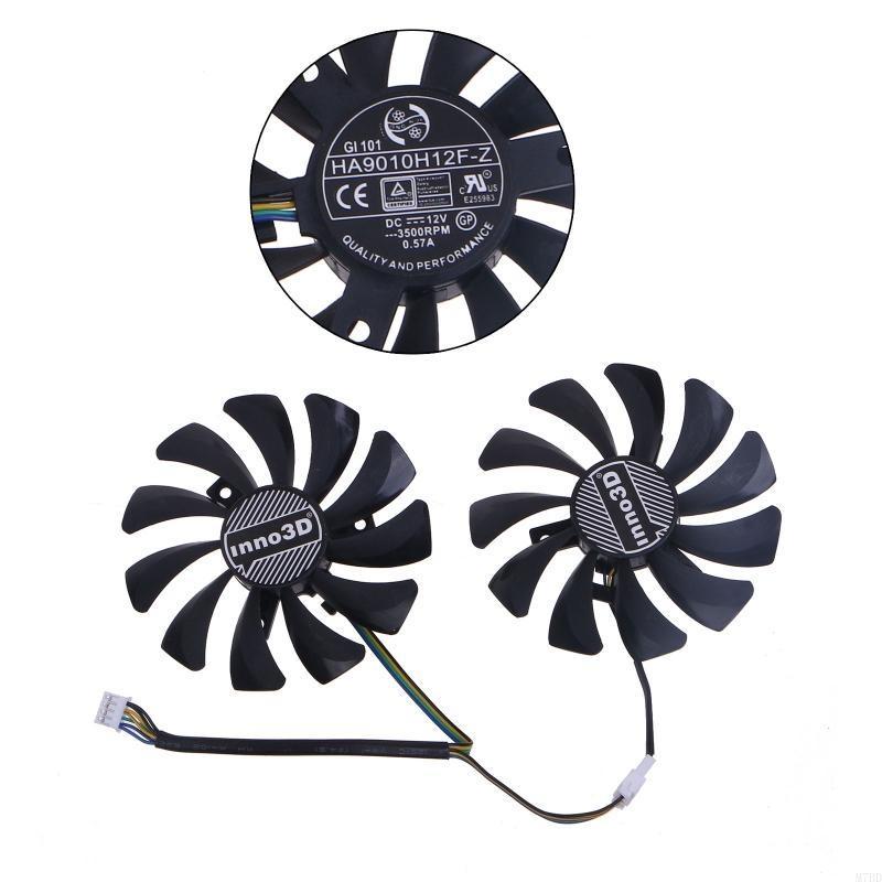 2pcs HA9010H12FZ 85mm GPU FAN For Inno3D GTX1060 OC 6G GTX960 Graphics Card
