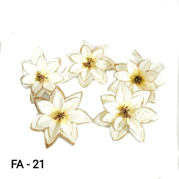 Bunga Natal Poinsettia Merah Bunga Kastuba Kain Hiasan Meja Oramen Pohon Natal Bunga Hias Parcel Mur