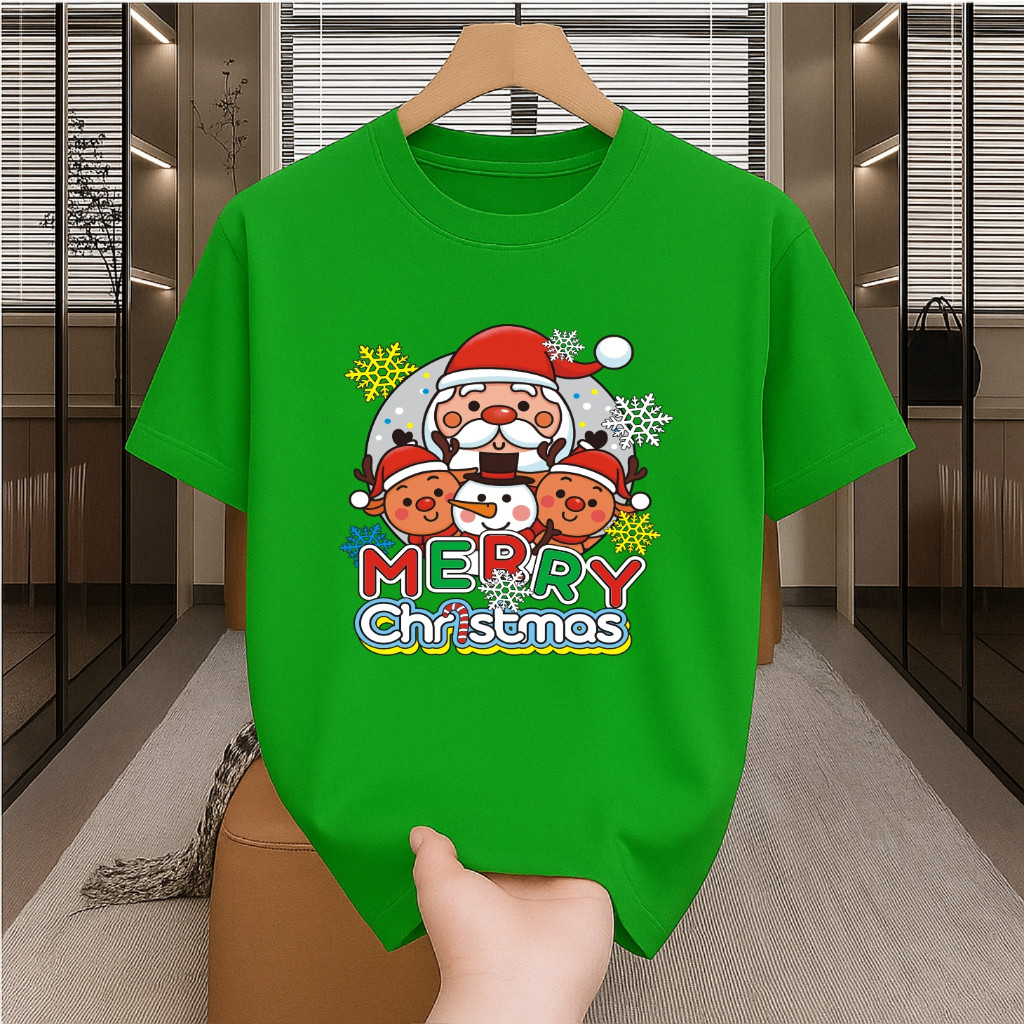 COD Misteri Kaos Natal Anak Sampai Dewasa Pria Wanita Kaos Natal keluarga couple set Baju Natal coup