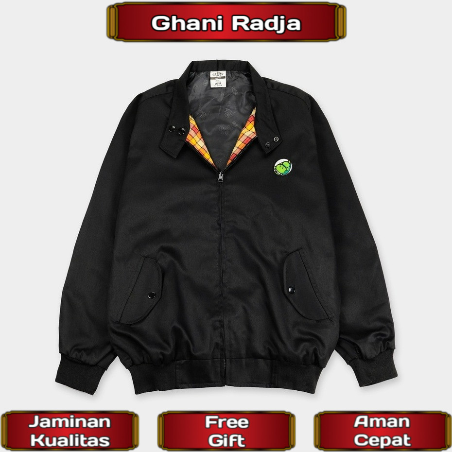 CRSL Odin Adopter Jacket | Black Jacket | Harrington Jacket | Jaket Motor Vintage | Jaket Casual Uni