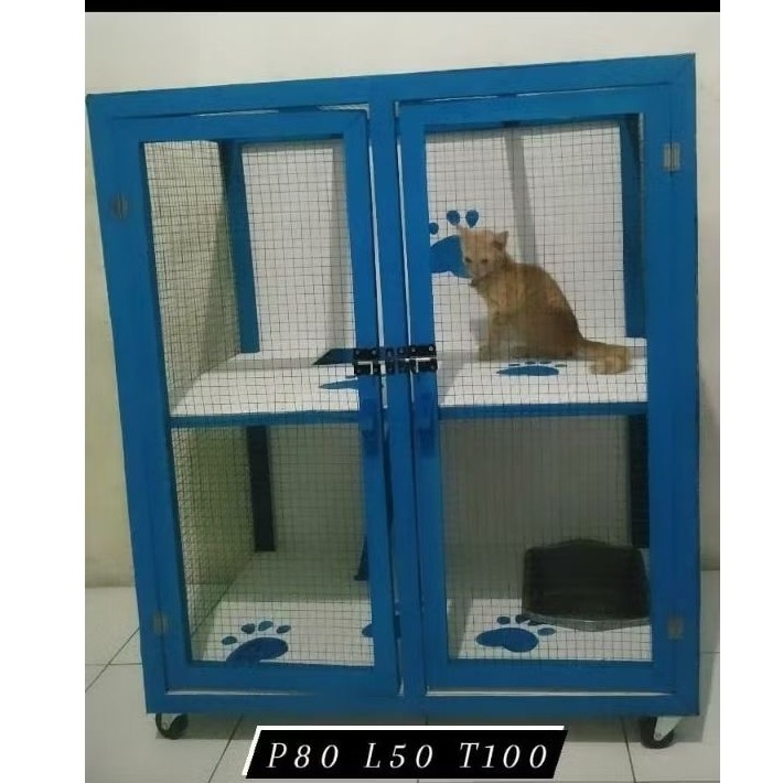 Kandang Kucing 2 Tingkat